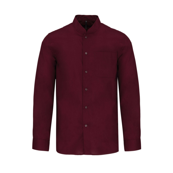 Camicia uomo collo alla coreana - immagine 4