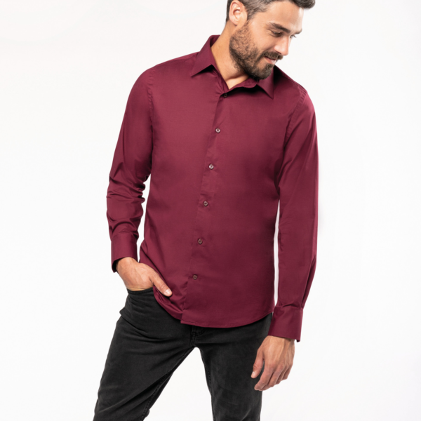 Camicia uomo elasticizzata manica lunga