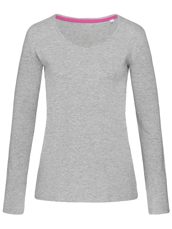 T-shirt donna cotone/elastan m/lunghe - immagine 4