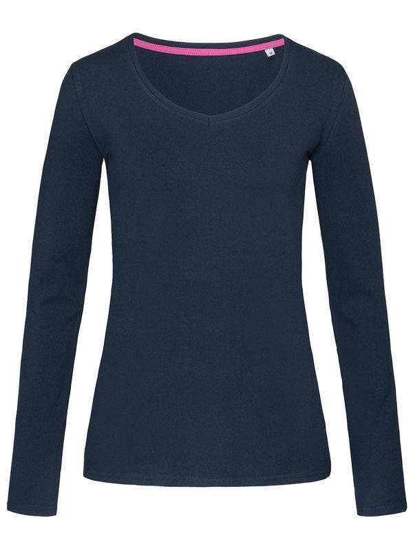 T-shirt donna cotone/elastan m/lunghe - immagine 5