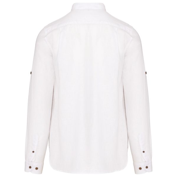 Camicia uomo lino e cotone manica lunga - immagine 7