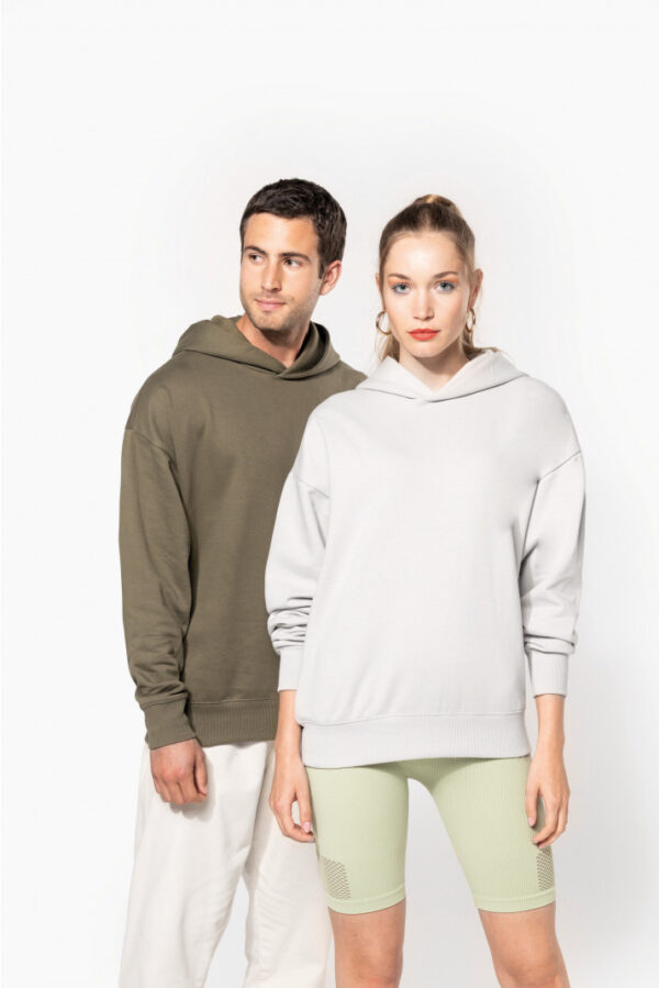 Felpa unisex oversize con cappuccio in felpa